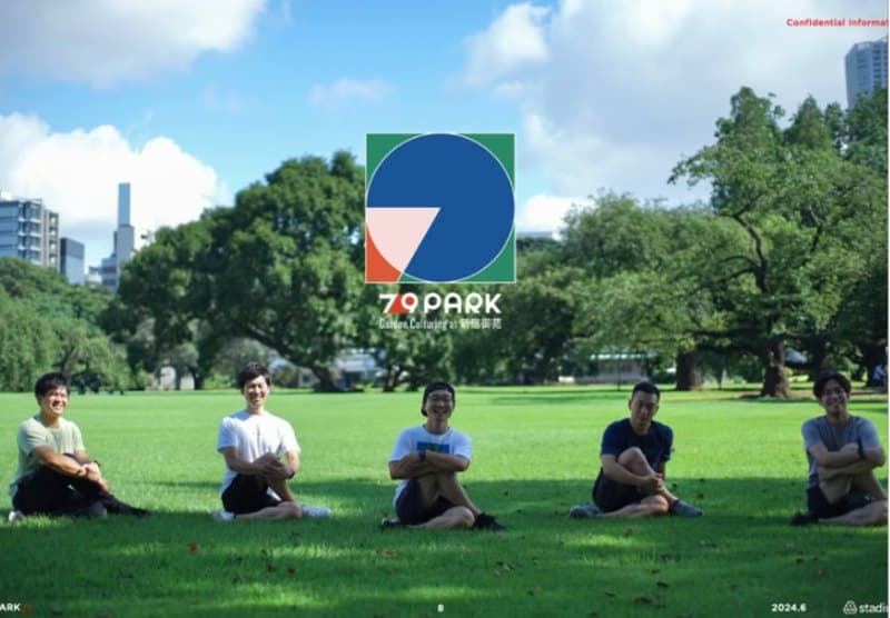 新宿御苑での7-9PARKの様子